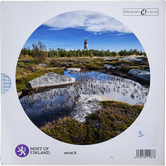 Fínsko,
Setze 1 ct. - 2 eurá + Jeton,
Isokari-Leuchtturm