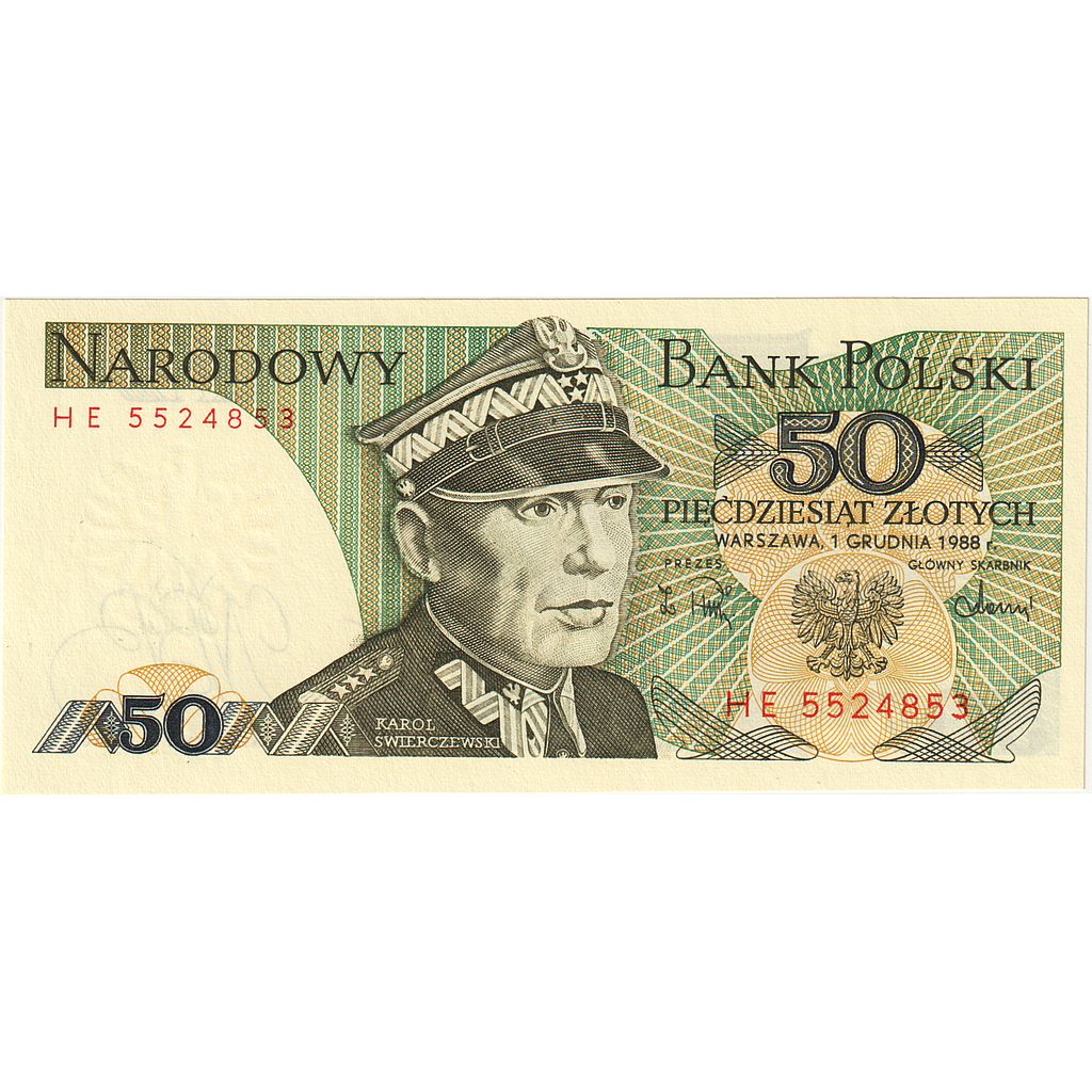 bankovka,
Poľsko,
50 zlotých