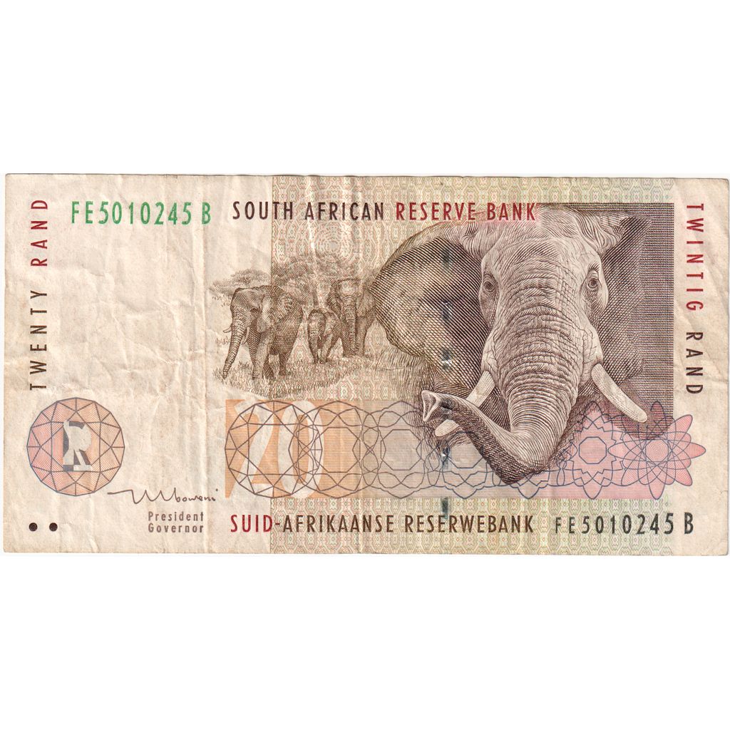 Južná Afrika,
20 randov,
VF (30-35)