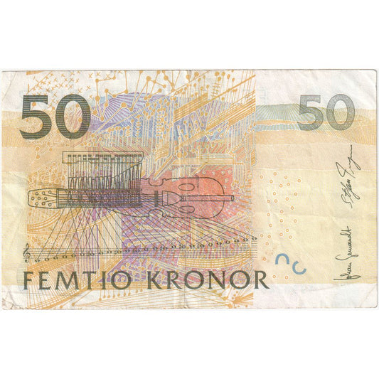 Švédsko,
50 korún,
PE (40-45)