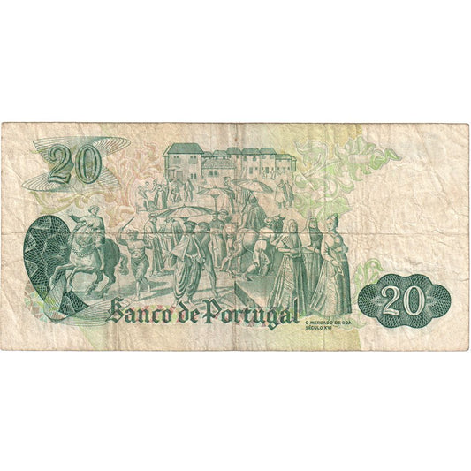 Portugalsko,
20 escudo,
27. júla 1971