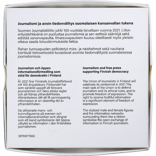 Fínsko,
2 eurá,
Žurnalistika