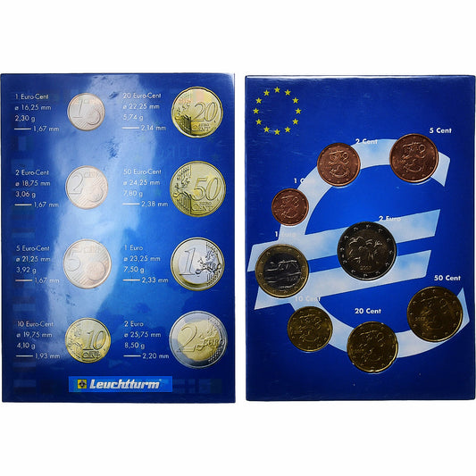 Fínsko,
Setze 1 ct. - 2 eurá,
2002
