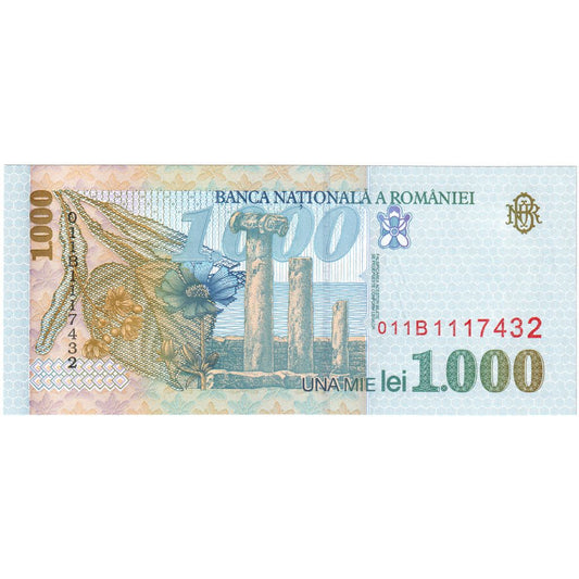 bankovka,
Rumunsko,
1000 lei