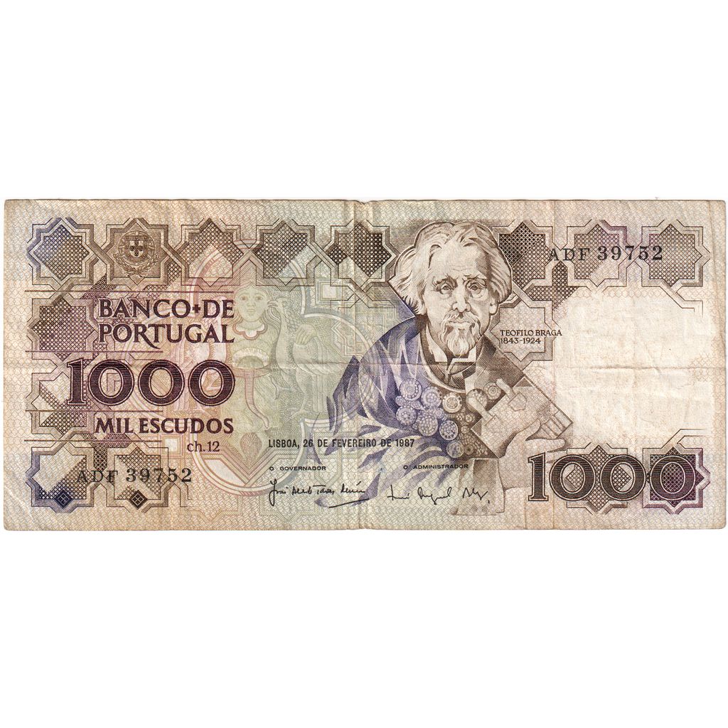 Portugalsko,
1000 escudo,
26. februára 1987