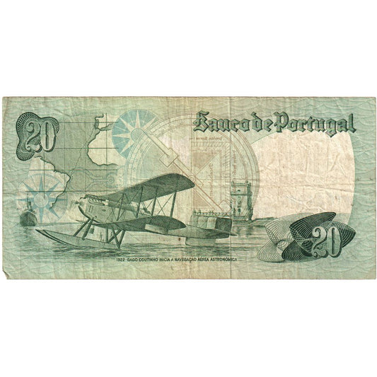 Portugalsko,
20 escudo,
4. 10. 1978