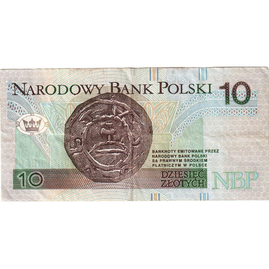 Poľsko,
10 zlotých,
25. marca 1994