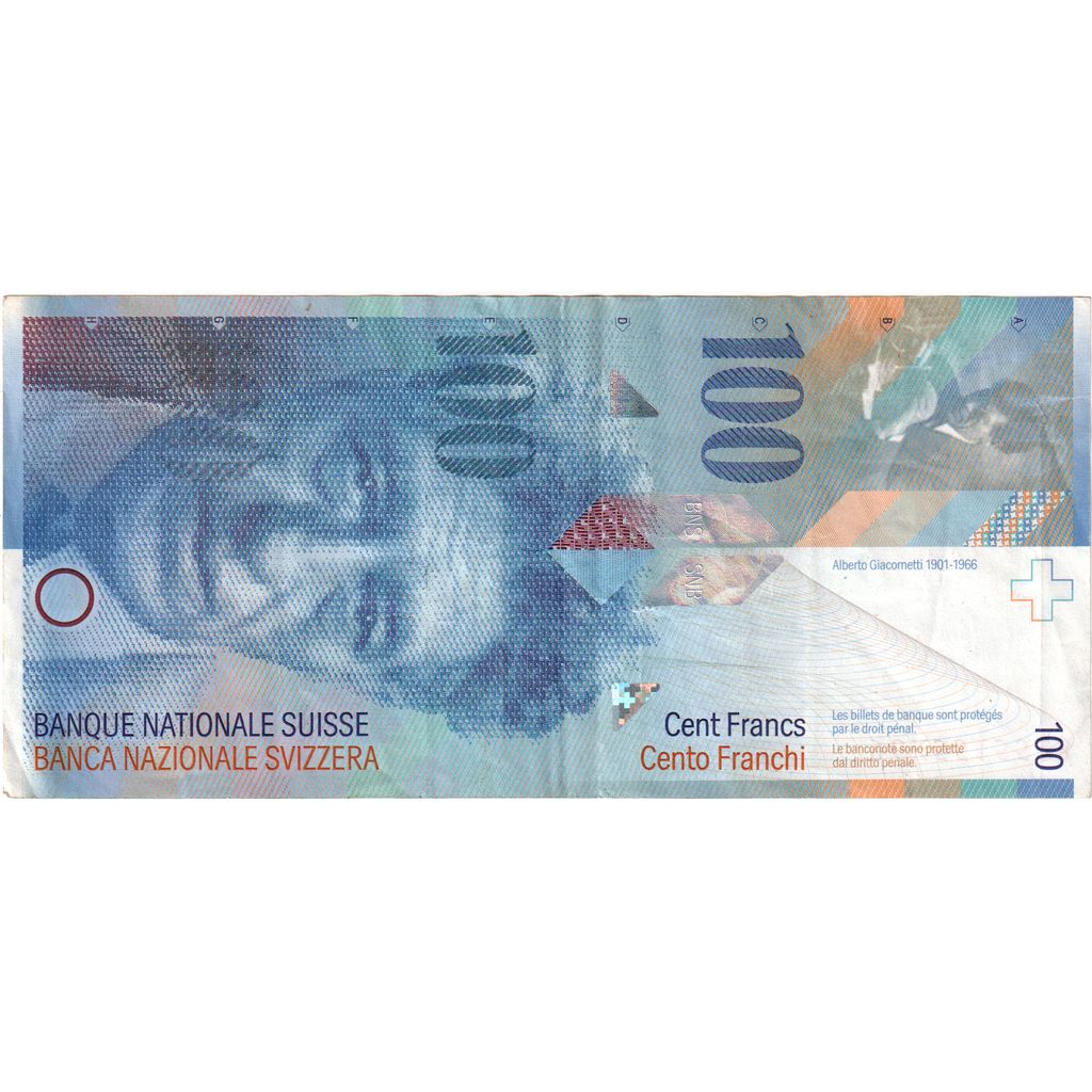 Švajčiarsko,
100 frankov,
WF (40-45)