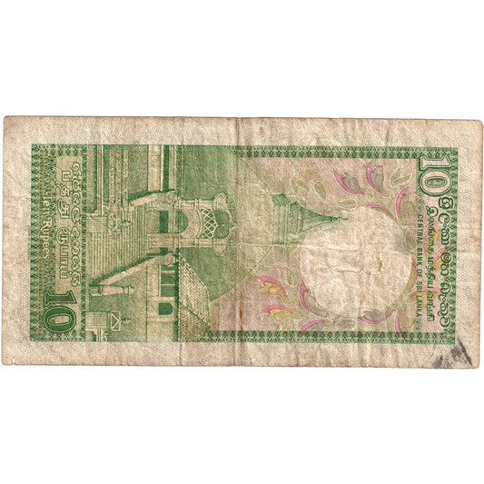srí lanka,
10 rupií,
1990