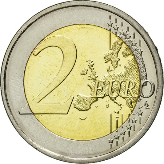 Fínsko,
2 eurá,
10-ročné Jubiläum der Euro-Münzprägung