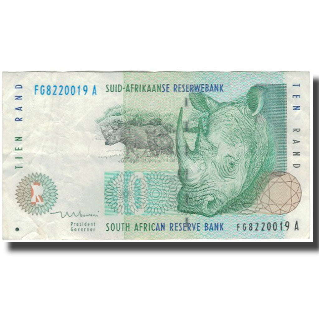 bankovka,
Južná Afrika,
10 Rand