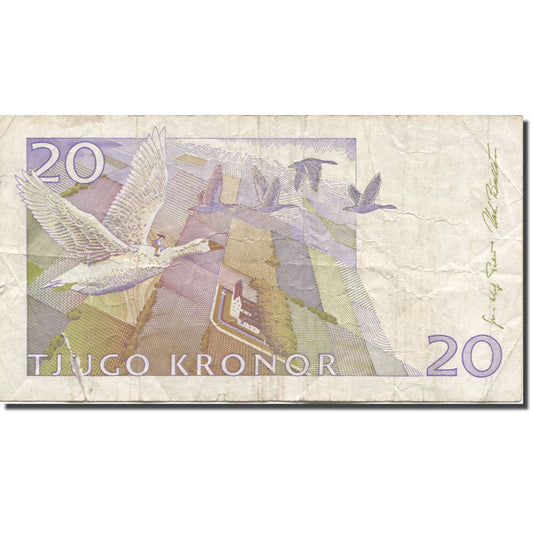 bankovka,
Švédsko,
20 korún