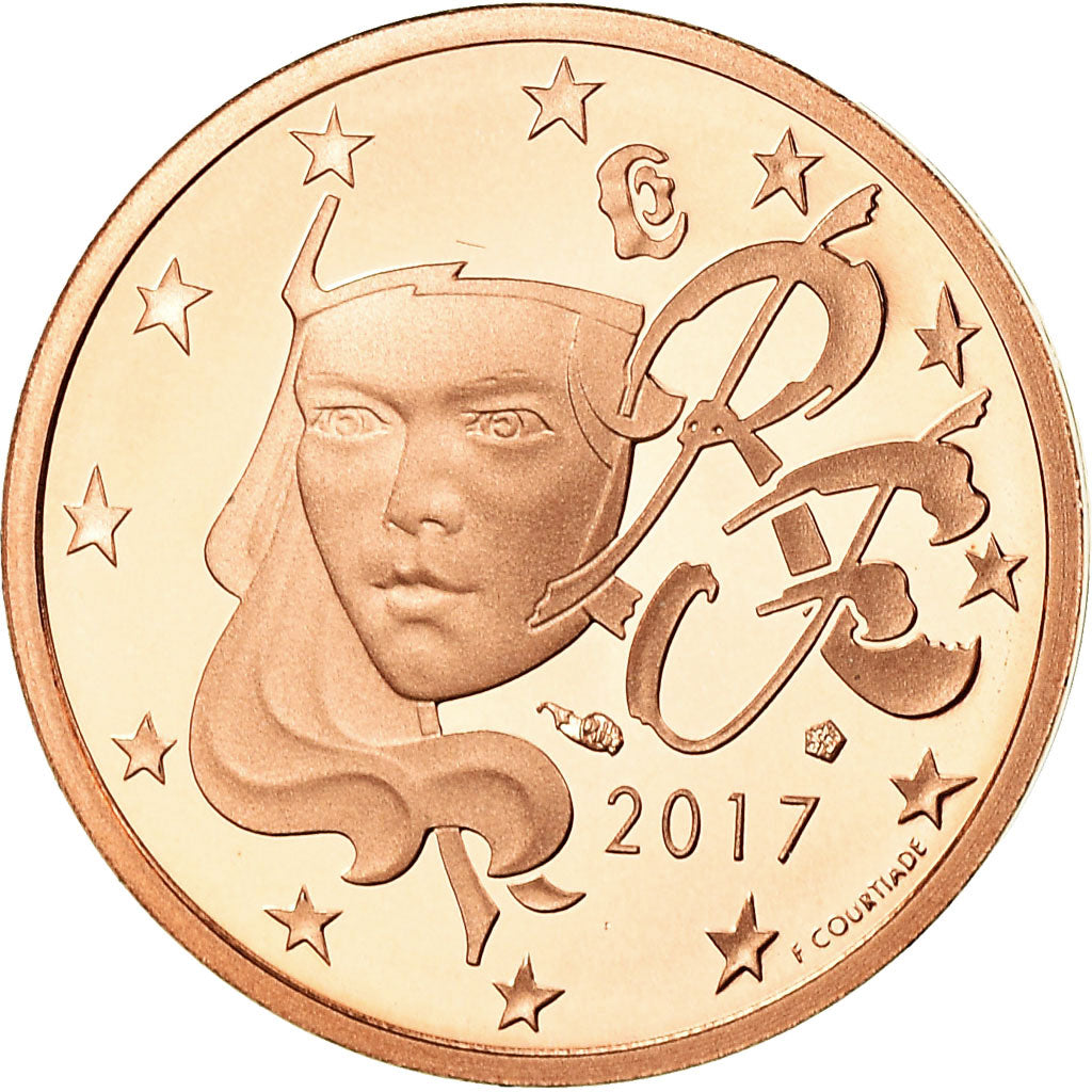 Francúzsko,
2 euro centy,
2017