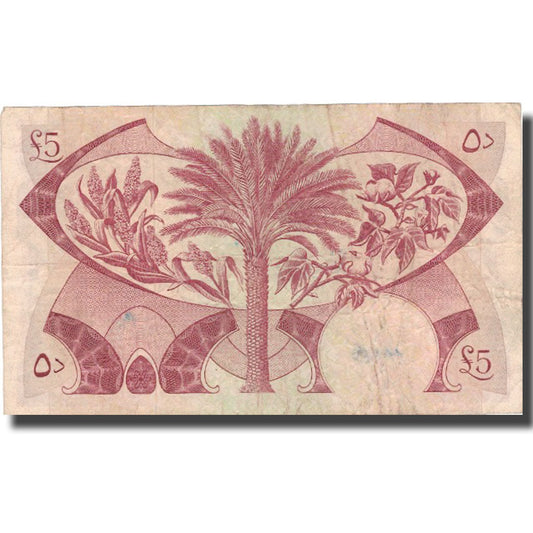 bankovka,
Jemenská ľudová republika,
5 dinárov