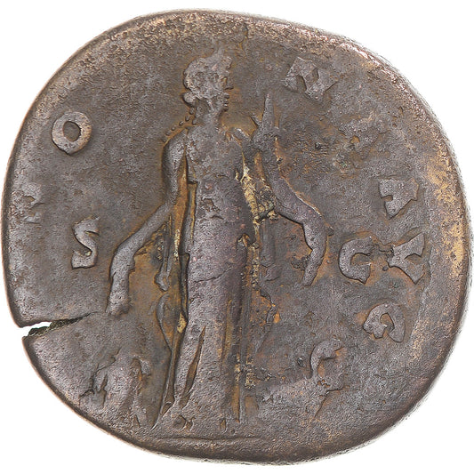 minca, 
  
  Antoninus Pius 
  
  Sestertius