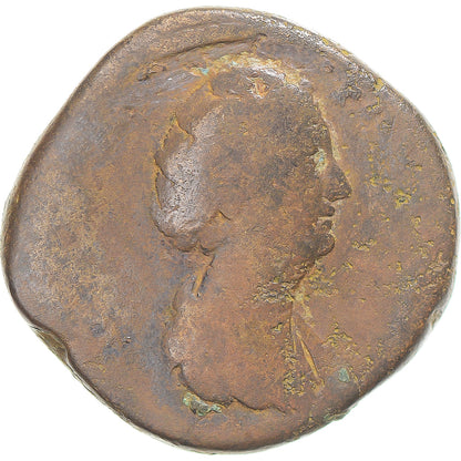 minca,
 
 Diva Faustína I.
 
 Sestertius