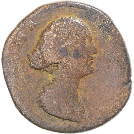 minca,
 
 Faustína II.
 
 Sestertius