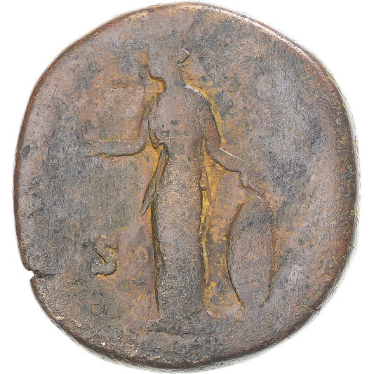 minca,
 
 Faustína II.
 
 Sestertius