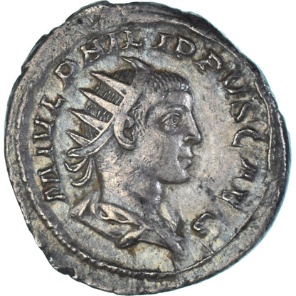 minca, 
  
  Filip II., 
  
  Antoninian