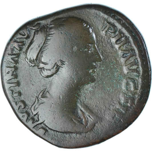 minca,
 
 Faustína I.
 
 Sestertius