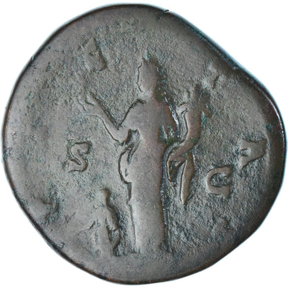 minca,
 
 Faustína I.
 
 Sestertius