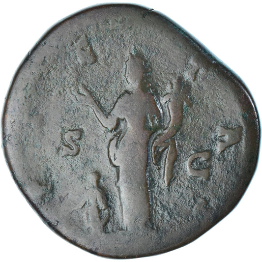 minca,
 
 Faustína I.
 
 Sestertius