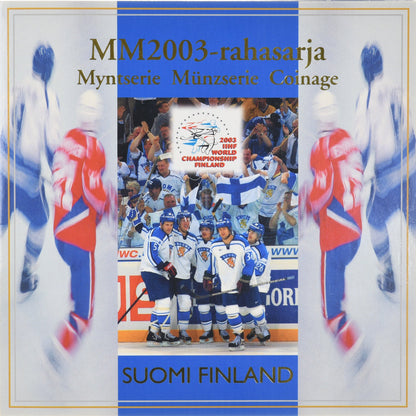 Fínsko, 
  
  Setze 1 ct. - 2 eurá, 
  
  Majstrovstvá sveta v hokeji IIHF