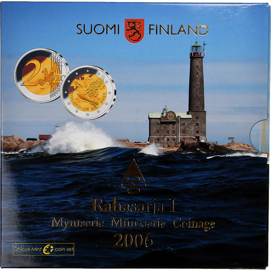 Fínsko, 
  
  Setze 1 ct. - 2 eurá, 
  
  2006