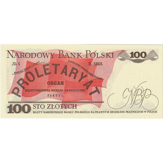 bankovka,
 
 Poľsko,
 
 100 zlotých