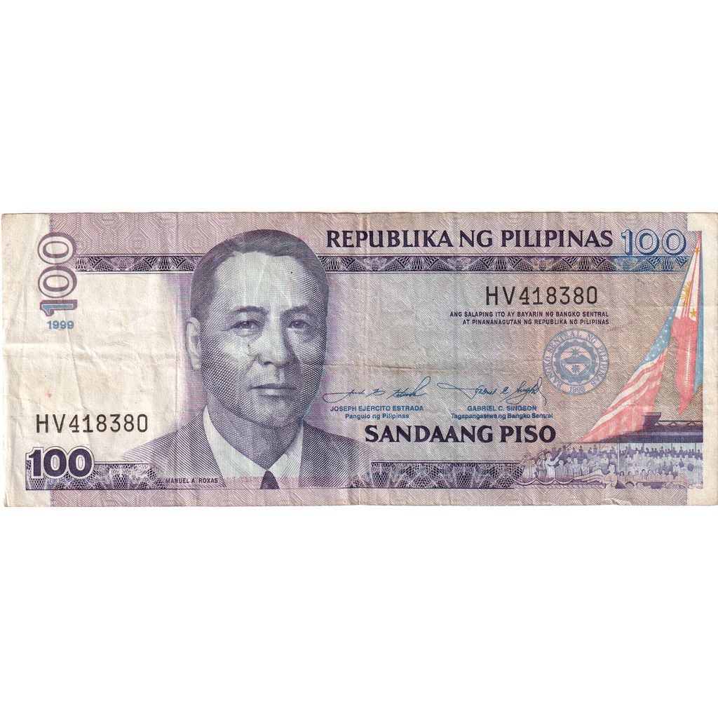 Filipíny,
 
 100 pesos,
 
 1999