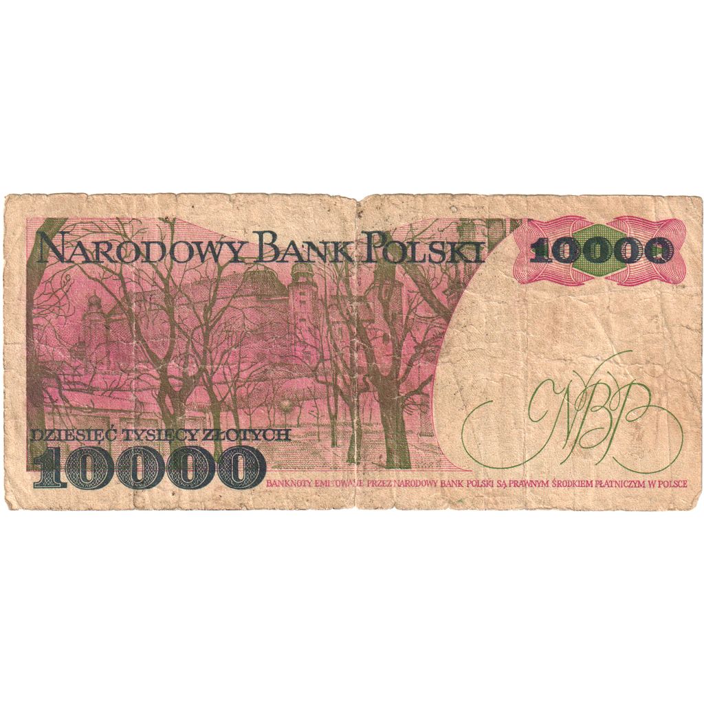 Poľsko,
 
 10 000 zlotých