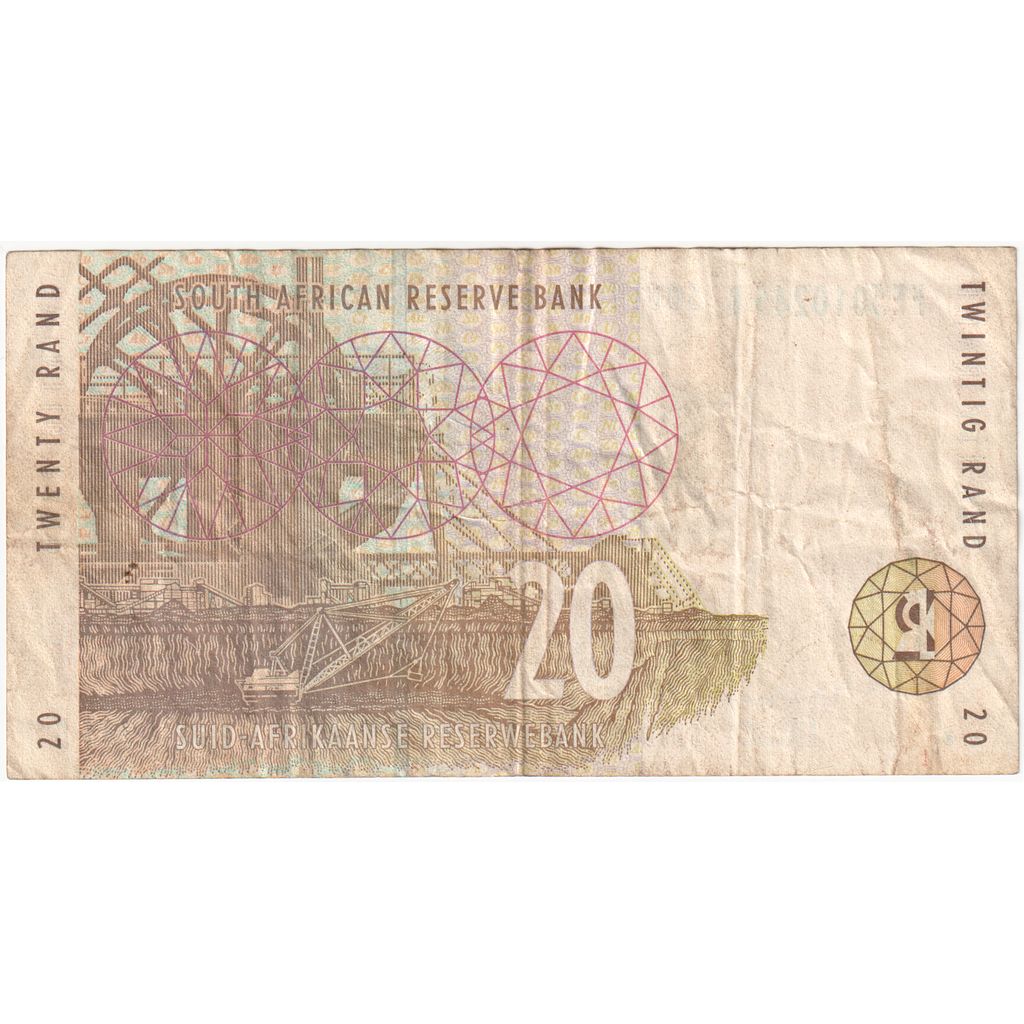 Južná Afrika,
 
 20 randov,
 
 VF (30-35)
