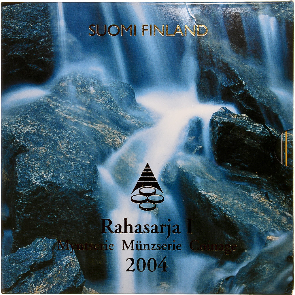 Fínsko, 
  
  Setze 1 ct. - 2 eurá + Jeton, 
  
  2004