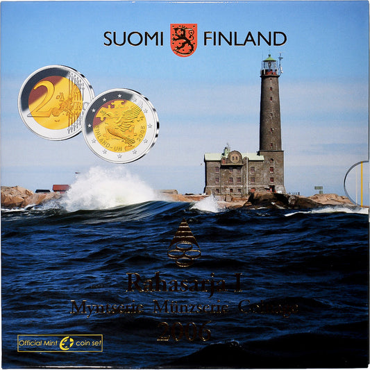 Fínsko, 
  
  Setze 1 ct. - 2 eurá + 2 eurá, 
  
  FDC