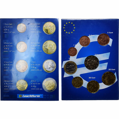 Fínsko, 
  
  Setze 1 ct. - 2 eurá, 
  
  2002