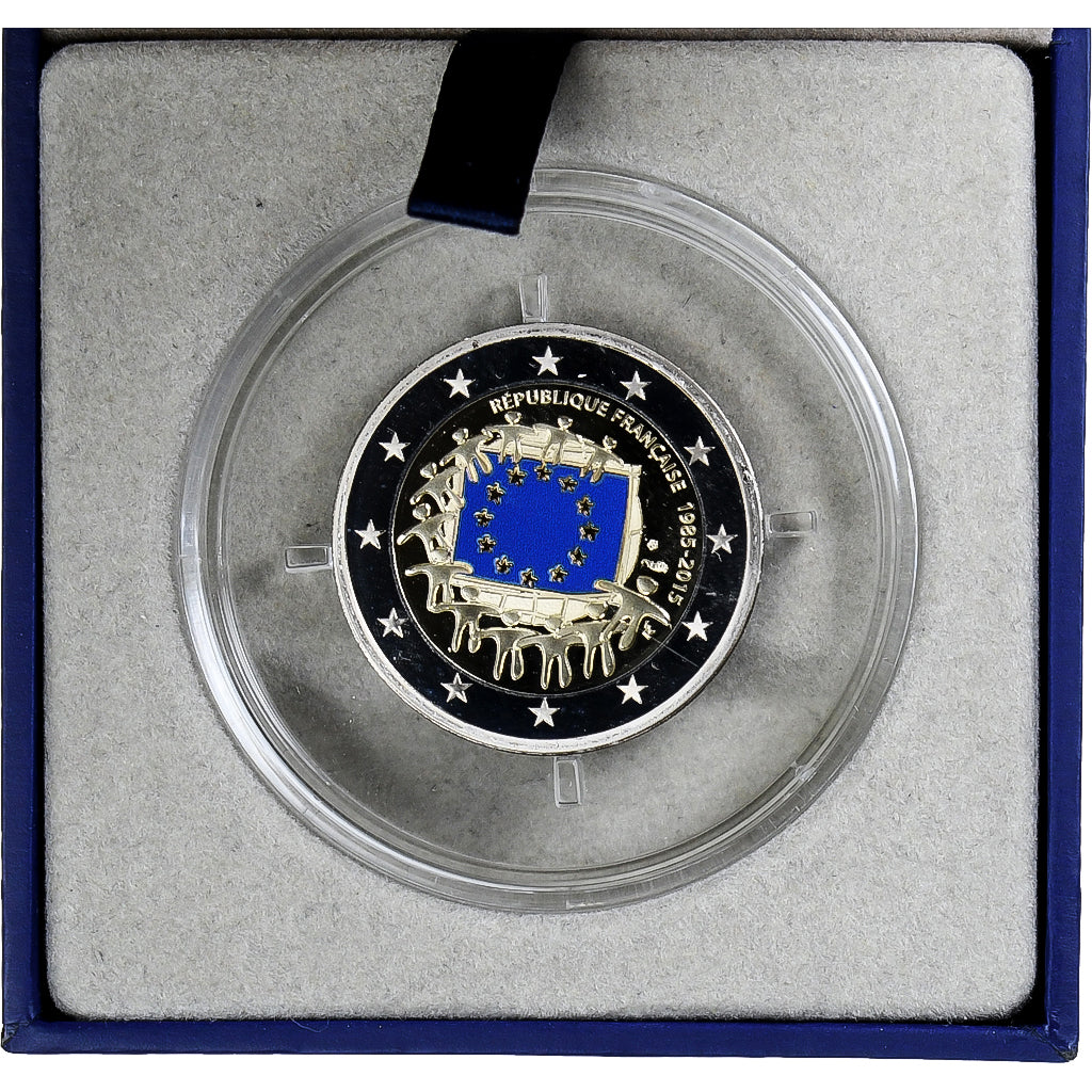 Francúzsko, 
  
  2 eurá, 
  
  Europäischer Vorhang