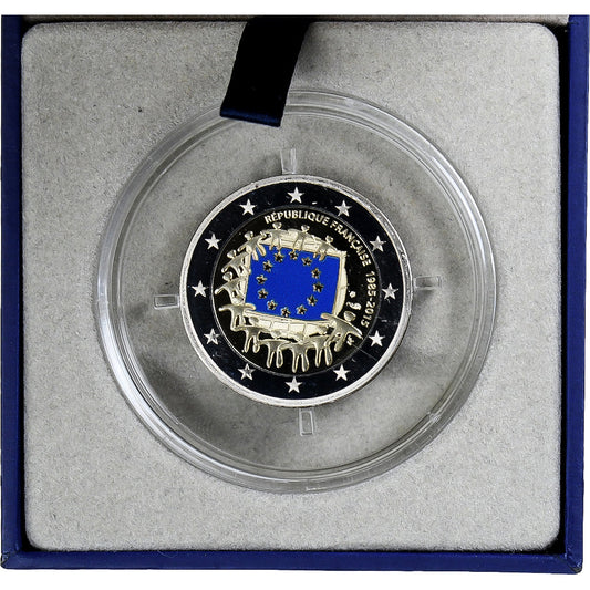 Francúzsko, 
  
  2 eurá, 
  
  Europäischer Vorhang