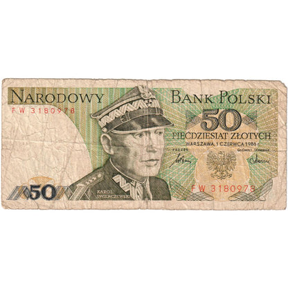 Poľsko,
 
 50 zlotých,
 
 1986-06-01