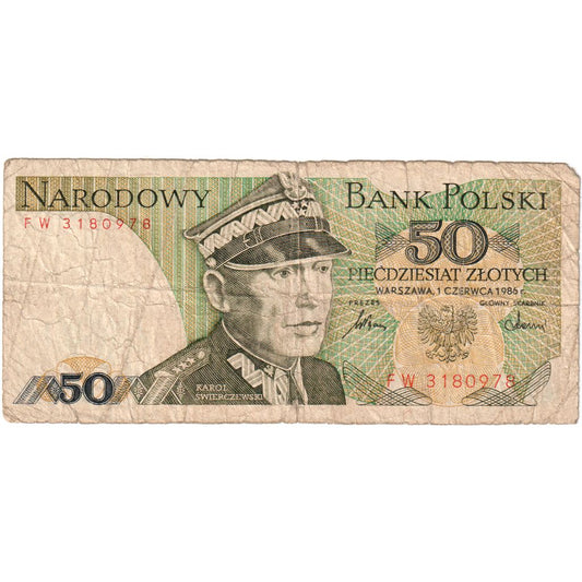 Poľsko,
 
 50 zlotých,
 
 1986-06-01