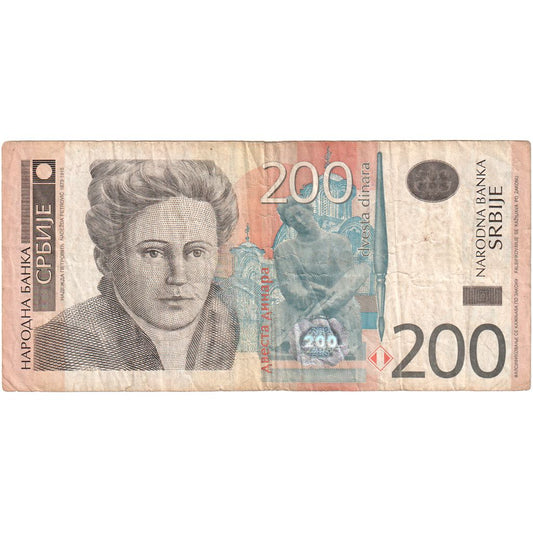 Srbsko,
 
 200 dinárov,
 
 VF (30-35)