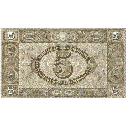 Švajčiarsko,
 
 5 Franken,
 
 20.01.1949