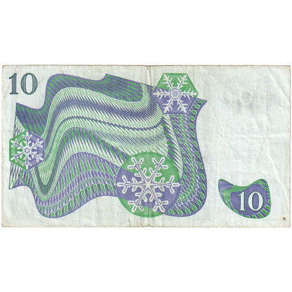 Švédsko,
 
 10 korún,
 
 1984