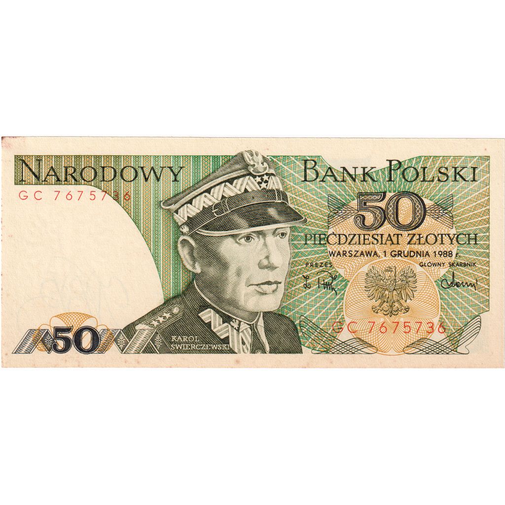 Poľsko,
 
 50 zlotých,
 
 1988-06-01