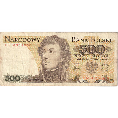 Poľsko,
 
 500 zlotých,
 
 VF (20-25)