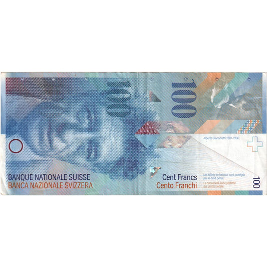 Švajčiarsko,
 
 100 frankov,
 
 WF (40-45)