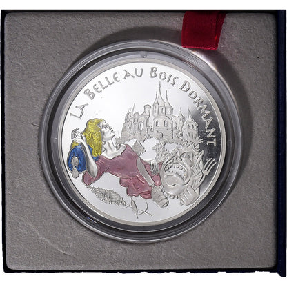 Francúzsko, 
  
  1-1/2 eura, 
  
  La Belle au bois ruht