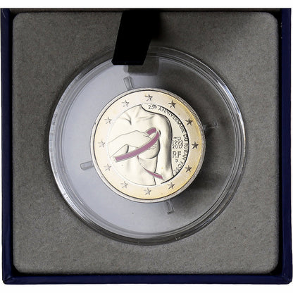 Francúzsko, 
  
  2 eurá, 
  
  Der Kampf gegen Brustkrebs