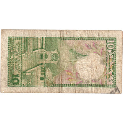 srí lanka,
 
 10 rupií,
 
 1990