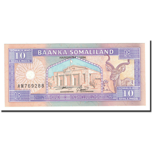bankovka,
 
 Somaliland,
 
 10 šilingov = 10 šilingov