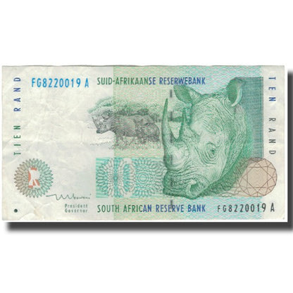 bankovka,
 
 Južná Afrika,
 
 10 Rand
